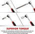 48-Piece 3/8" Set, 6-Inch S2 CASOMAN Drive Master Torx Bit Socket and External Torx Socket Extra Long, CR-V & Steel