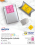 Avery 2" x 2-5/8" Labels, Assorted Bright Colors, Laser/Inkjet, 150 Labels with Sure Feed (4331)