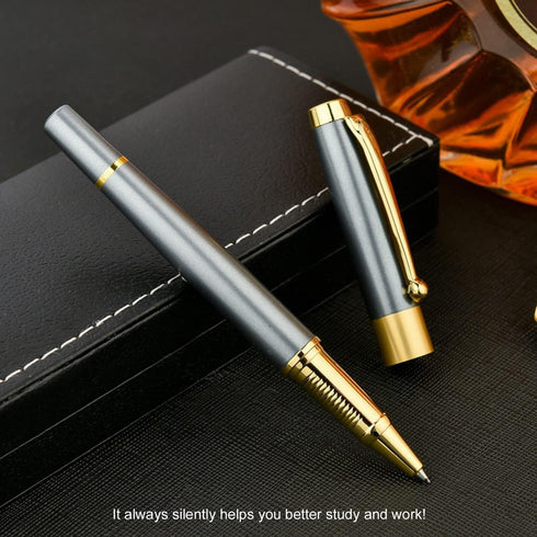 Ballpoint Pen Black Refill,Luxury Ballpoint Line width 0.5mm,Best Ball Pen Gift Set for Men & Women Professional Executive,Office,Nice BallPens Classy Gift Box (Blue) by YIVONKA