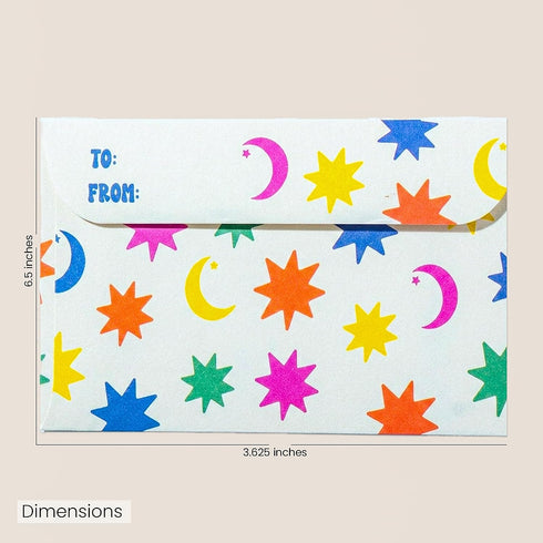 The Ramadan Edit Set 5 6.5 3.625 Inches Eid Mubarak Money Envelopes Eidee Cash Envelopes with Crescent Moon & Star