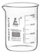 EISCO Heavy Duty Beaker, 400ml, 5mm Thick, Borosilicate 3.3 Glass with White Graduations
