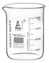 EISCO Heavy Duty Beaker, 400ml, 5mm Thick, Borosilicate 3.3 Glass with White Graduations