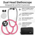 Dualhead Stethoscope, Dual Head Diaphragm Bell for Nurses, Doctors, Cardiology, Veterinary, Pediatrics