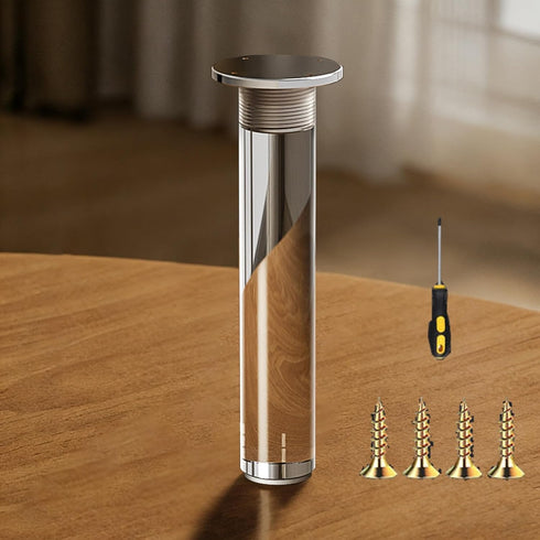 CMYAOYC Clear Acrylic Furniture Support Legs, Transparent Cylindrical Feet for TV Stands, Floating