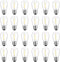 Meconard 24-Pack LED 1W String Light Bulbs, S14 Plastic Shatterproof, 2200K Warm White, E26 Base