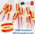 7 PCS 1000V Insulated Screwdriver Set, Professional Electrician Tool Set with Voltage Tester and Magnetic Tips