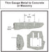 1" Powder Actuated Fasteners, Drive Pins with 1" Washer, PW100, 100pcs/pack