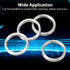 10Pcs Metal Washer Assortment, Stainless Steel Hardware Accessory Part Set Kit, 15mm OD 12mm ID Washer Set