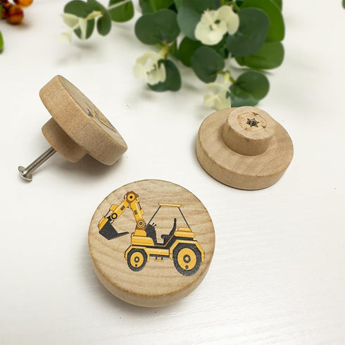 Set 8 1.8 1.8 Inches of Wooden Construction Vehicle Digger Vehicle Theme Boys Bedroom Furniture Cabinet Dresser Drawer