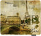 Vintage Postcard Paris Eiffel Tower Art Print Gaming Mouse Pad, Non-Slip Rubber for Computers, 9.5 x 7.9 Inch