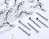 PENTA ANGEL 10PCS M4 1/4" 316 Stainless Steel Pad Eye Deck Loops with 20PCS 3.5mm Wood Screws (M4-10PCS)
