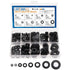 500Pcs Nylon Flat Washer Assortment Set, 8 Sizes - M2, M2.5, M3, M4, M5, M6, M8, M10 (Black)