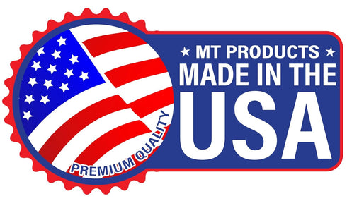 MT Products 64 Oz HDPE Plastic Juice Bottles Set - 6 Bottles & 6 Orange Tamper Evident Caps - Made in USA