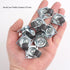 Mini Caster Wheels 0.5 Inch Low Profile Rubber Tiny Swivel Casters for Small Appliances, 8 Pack