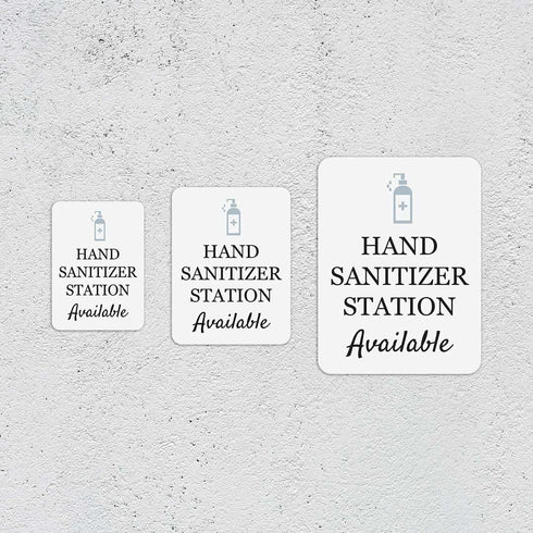 Large Hygiene and Safety Sign for Wall or Door - Portrait Round Plus Hand Sanitizer Station