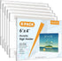 MaxGear Acrylic Sign Holder 4x6, Clear Plastic Wall Mount Sign Holder with Double Sided Tape, Document Holder for Home,