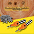 ASNOMY 10Pcs Wood Countersink Drill Bit Set, 5Pcs Countersink Bits with Extra Pilot Drill Bits for Woodworking