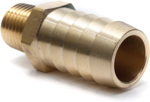 LTWFITTING Brass Coupler Fitting 5/8-Inch Hose Barb x 1/4-Inch Male NPT Vehicle Fuel Heater System (Pack of 5)