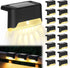 Solar Deck Lights, 16 Pack LED Waterproof Outdoor Lights for Stairs, Steps,
