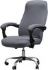 Office Chair Cover with Armrest Covers, Universal Stretch Desk Chair Cover, Computer Chair Slipcovers, Dark Gray
