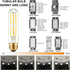 5 Inch Bulb,6W T10 Bulb E26 Bulb 60 dimmable,Neutral 4000K,600lm,CRI85+,AC120V,Clear E26 Bulb,Flicker-Free,Pack 6