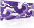 Japanese Purple White Wave XL Gaming Mouse Pad, Cartoon Sea Texture Extended Large Desk Cover, Non-Slip Rubber Base,