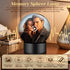 2.8" 4GB Memory Sphere Lamp, Crystal Ball Video Player Memory Orbs Ornament Uploadable Videos & Photos, Personalized