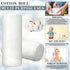 VitalCozy 2 Pack White Cotton Roll Non-sterile Cotton for Wound Care Absorbent Soft Cotton Rolled Multipurpose Cotton