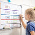 Fainne 12 Roll 1/8 Whiteboard Thin Tape with 54 Magnetic Dry Erase Label Name Tag for School Office Supplies