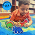 Magnetic Dry Erase Eraser Set - 3 Pack Cute Dinosaurs for Kids and Classroom Board Accessories