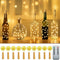 PChero Wine Bottle Lights with Cork & Remote Timer, 10 Pack 20