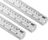 ZZTX 16 Inch Metal Straight Edge Ruler Set - Stainless Steel Ruler Bulk 1 Pack