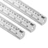 ZZTX 2 Pack Metal Straight Edge Ruler, Stainless Steel Ruler, 16 Inch Ruler Set