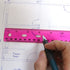 GIFTEXPRESS Pack of 6 Jeweltones Color Ruler, 12 Inches Transparent Plastic Ruler for Kids