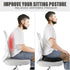 JJKSKV U-Shaped Memory Foam Seat Cushion Orthopedic Pillow for Office Chair, Car, Travel, Hip and Back Placement Dense