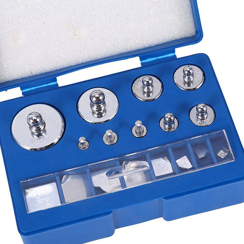 17 Pcs Calibration Weights Set, Precision Stainless Steel Weights for Digital Balance Scale, 10mg-100g
