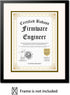 STICKER FRENZY Certified Badass Firmware Engineer Diploma| Funny Personalized Career Gag Gift Idea Novelty Award