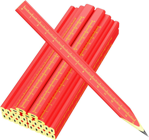 25 PCS Carpenters Pencil, Construction Pencils for Woodworking, Concrete Scriber Marking Tool