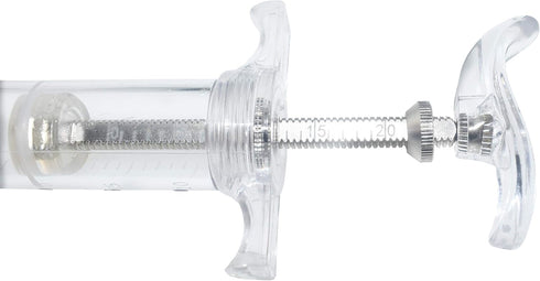 20ml Plastic Syringe with 10Ga Blunt Tip Needle, 4" and Storage Caps - Great for Refilling Vegetable Glycerin, Glue