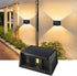 CORESLUX Solar Outdoor Wall Lights, Up and Down IP65 Waterproof Wall Lighting,