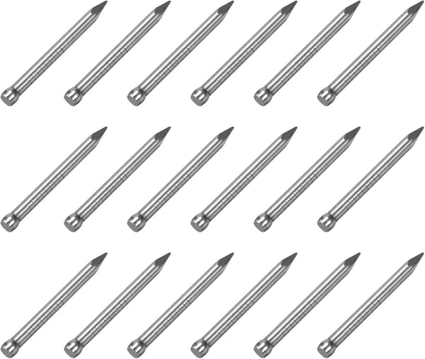 Finishing Nails (2x25mm) 100pcs, Carbon Steel Hardware Nails for Woodworking Baseboard Projects