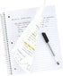 Five Star Spiral Notebook, 1 Subject, Wide Ruled, 100 Sheets, 8" x 10-1/2", Black, Water Resistant Cover, Fights Ink