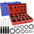 826 Pcs Universal SAE and Metric O-Rings Kit - Standard 32 Metric & Inch Sizes O-Ring Assortment with Picks