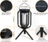 2 Pack 4 Solar Lantern Lights Outdoor Waterproof Flickering Flame Light, Solar Lights with Dual Charging (USB/Solar)