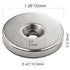 LOVIMAG Neodymium Disc Magnets - 1.26 inch x 0.2 inch, Strong Permanent Rare Earth Magnets with Screws, Pack of 8