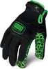 Ironclad Men's Work Gloves EXO GRIP BLACK, Black & Green, Small, Pack of 1