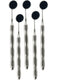 Avon Surgical 5 Count Silver Stainless Steel Hollow Handle Dental Mouth Mirror #5 for