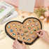 BENECREAT Heart Cork Board, 12.9x11.8inch, 0.8inch Thick Wall Mounted Bulletin Display Board for Brooch Pin Storage,