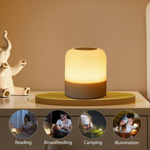 Light,3 Dimmable Portable Baby Night Colours Egg Light for Nursery,Rechargeable Night Light for Kids,Small Cordless
