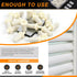 130Pcs Professional Plantation Shutter Repair Kit, 50Pcs Spring Loaded Shutter Pins and 80Pcs Tilt Rod Louvers